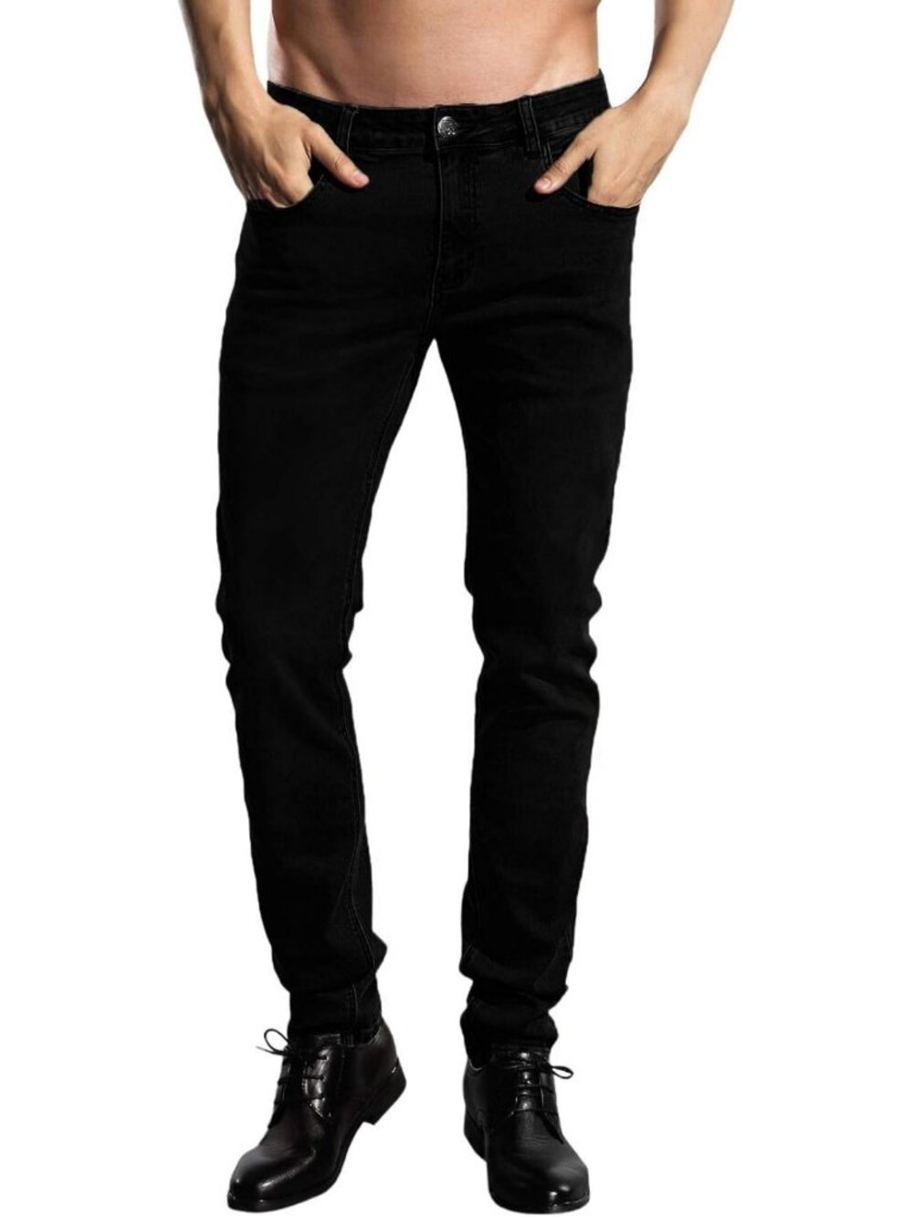 Slim Fit Colorful Stretch Jeans for Men | Comfy Skinny Pants for a Youthful Look